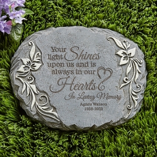 Your Light Shines Memorial Garden Stone