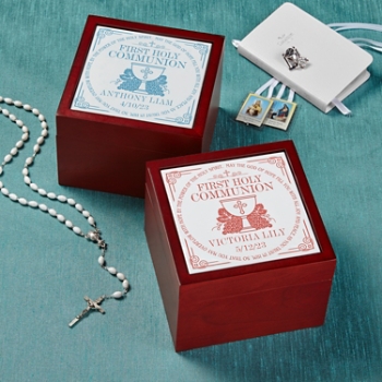 Communion Memories Tile Keepsake Box