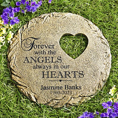 Heart Memorial Personalized Garden Stone