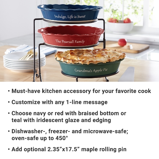 Personalized 2025 pie dish