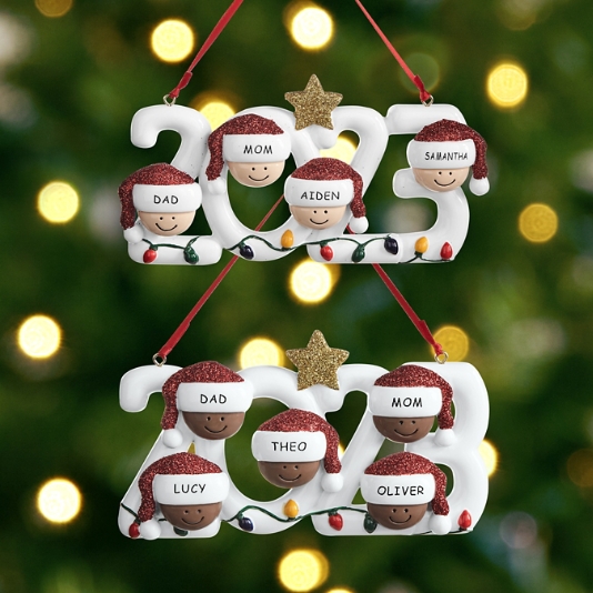 Unique Custom Family Christmas Tree Ornament 2023 