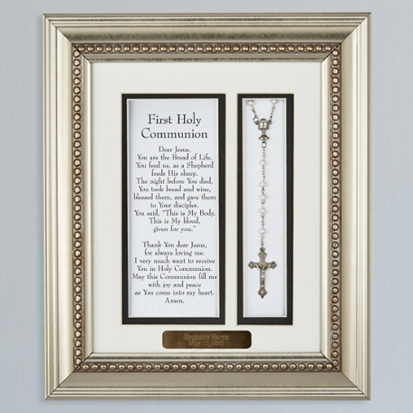 First Communion Rosary Framed Print