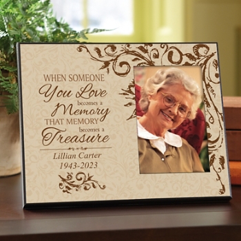 Memories to Treasure Memorial Personalized Picture Frame