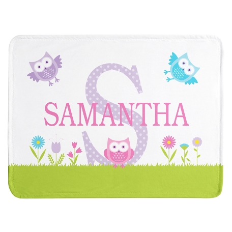 My Own Name Blanket - Owl - S