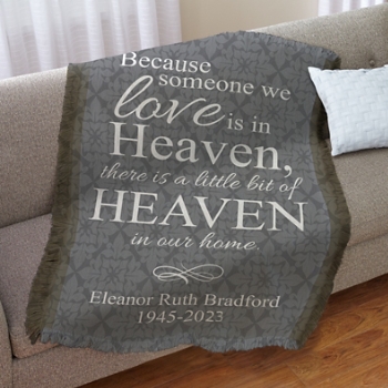 For Loved Ones In Heaven Throw