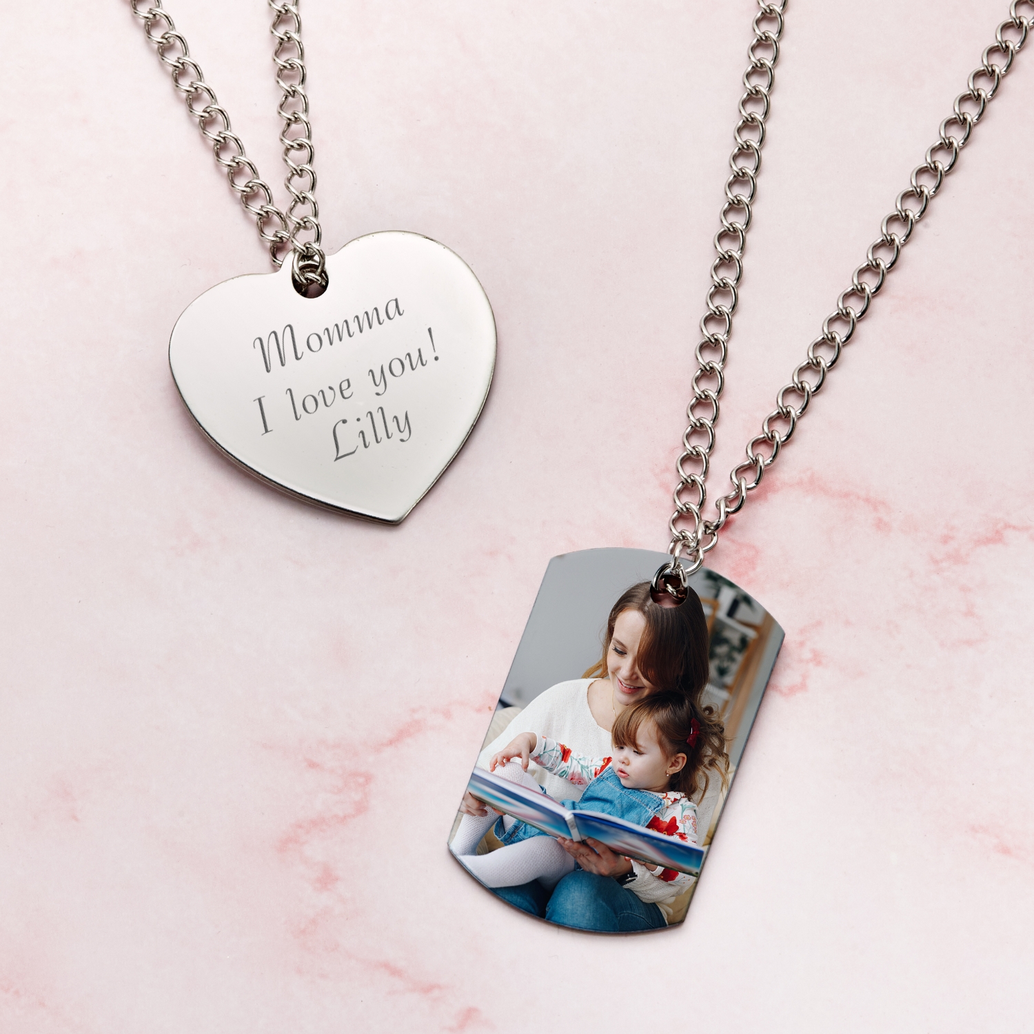 For My Mother Photo Pendant