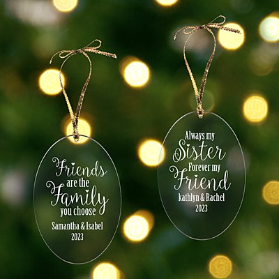Sisters and Friends Oval Ornament