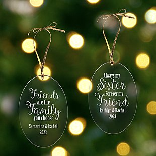 Sisters and Friends Oval Ornament
