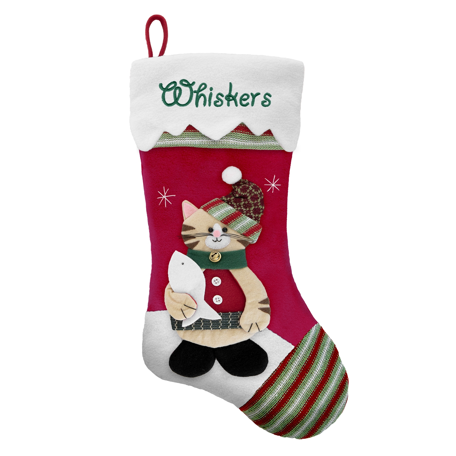 Winter Wonderland Personalized Stocking Cat