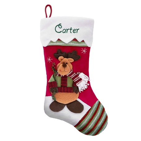 Winter Wonderland™ Personalized Stocking-Moose