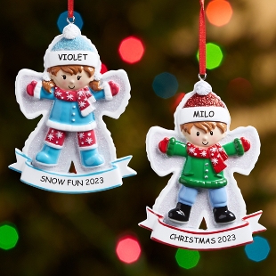 Personalized children's on sale christmas ornaments