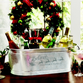 We Believe Holiday Beverage Tub