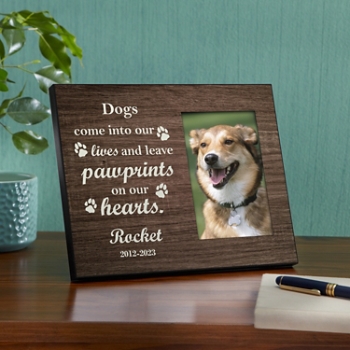 Heart-to-Paw Pet Sympathy Personalized Frame