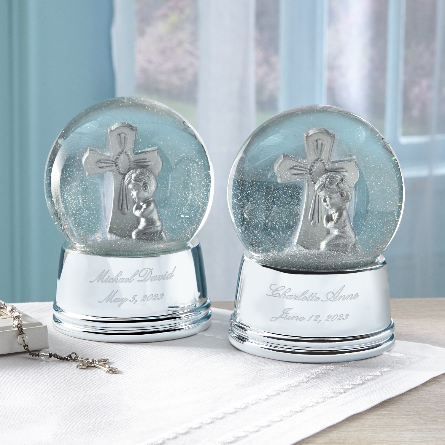 Silver Cross Keepsake Snowglobe