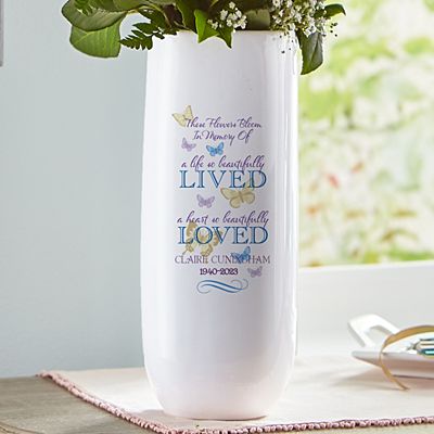 Bloomed With Love Memorial Vase