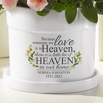 For Loved Ones In Heaven Flower Pot