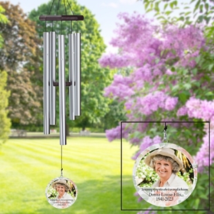 In Memory Photo 30 inch Wind Chime