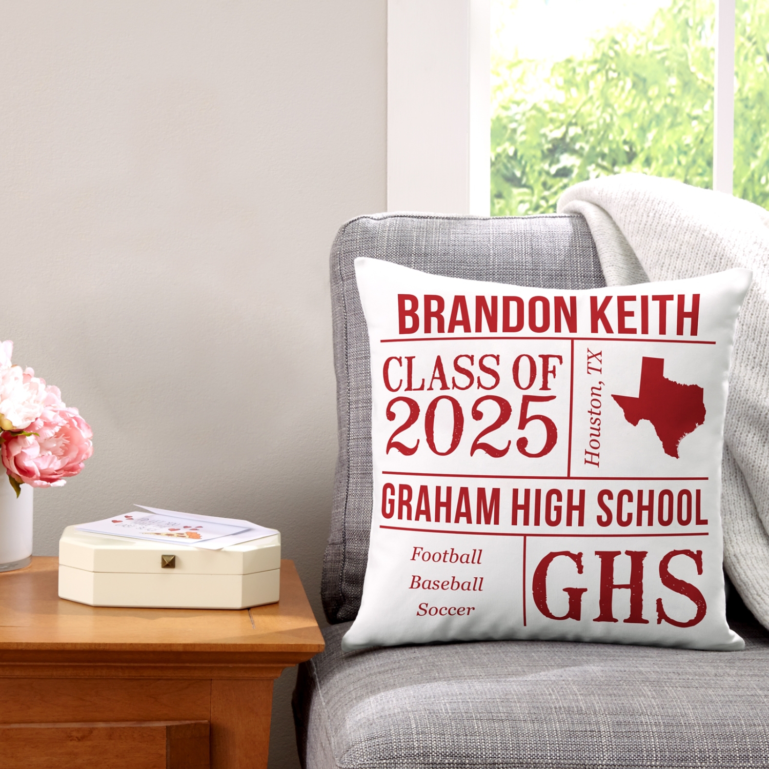 All About the Graduate Throw Pillow