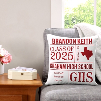 Graduate's Celebration Personalized Throw Pillow