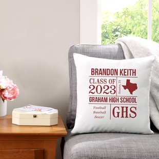 All About the Graduate Throw Pillow