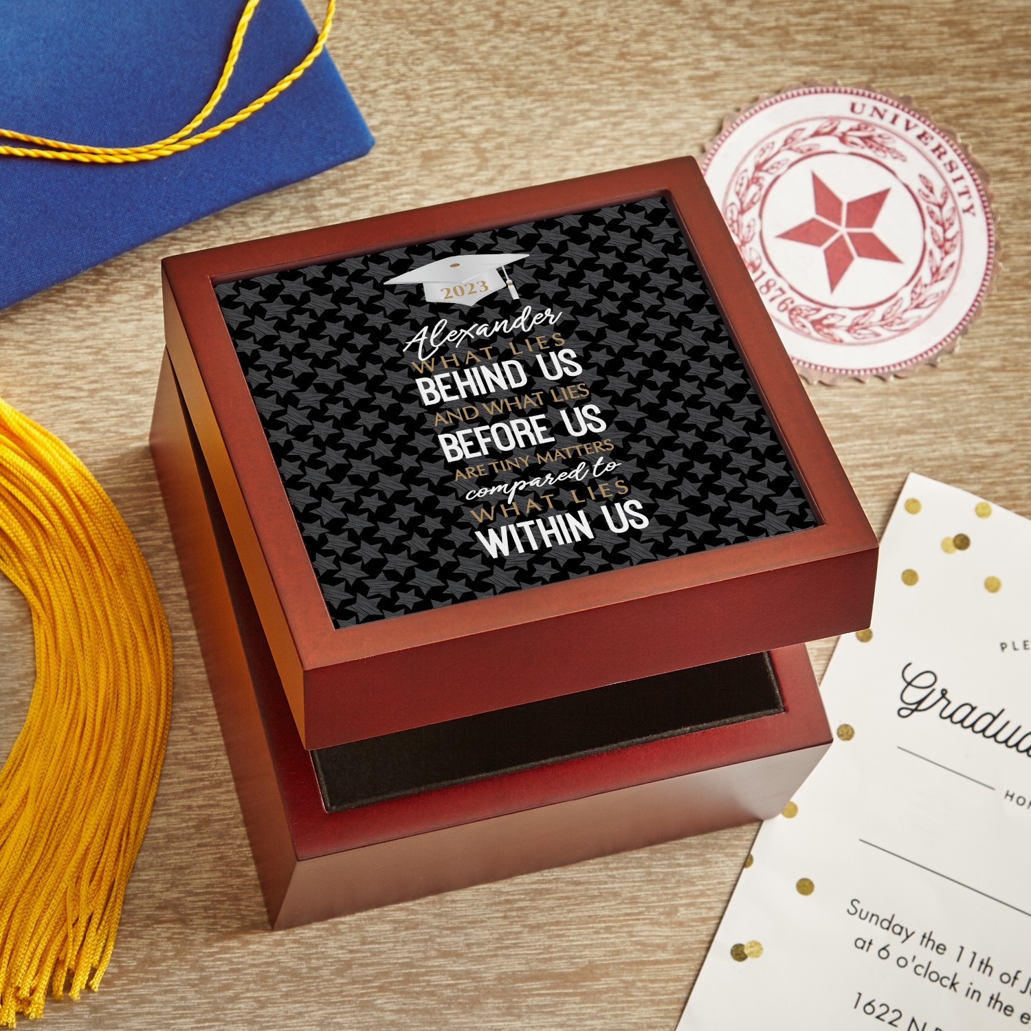 What Lies Within Graduation Keepsake Box