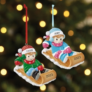 Personalized children's on sale christmas ornaments