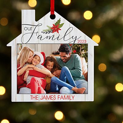 Our Family Photo House Ornament