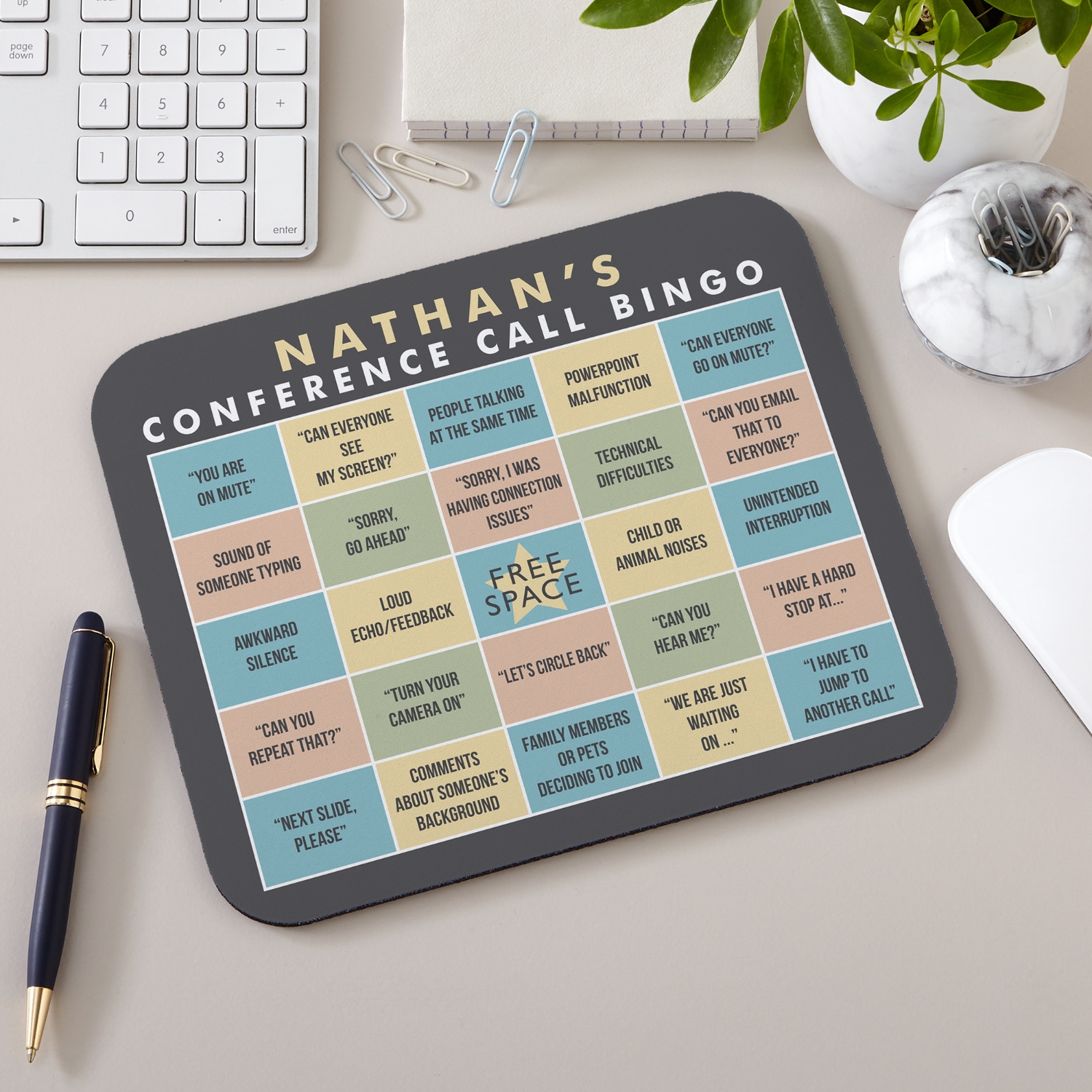 Conference Call Bingo Mouse Pad