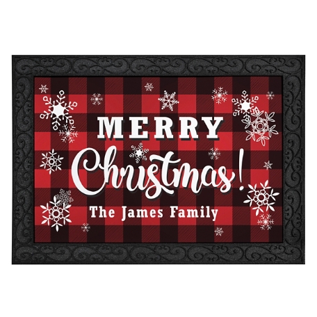 Cozy Christmas Doormat with Holder-24x36