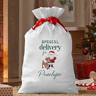 Rudolph® & Santa Special Delivery Oversized Gift Bag