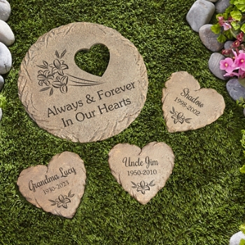 Dearly Departed Memorial Personalized Garden Stones