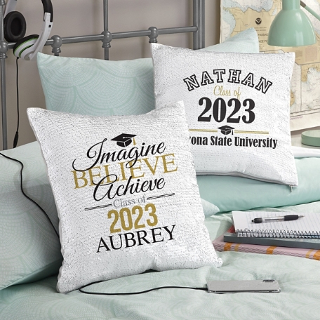 Best In Class Graduation Sequin Pillow