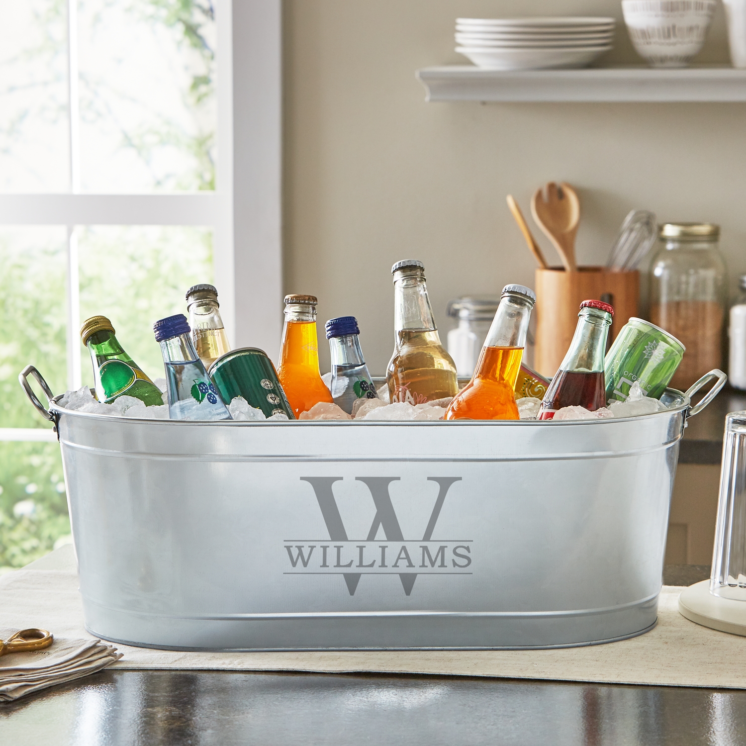 Personalized Name & Initial Beverage Tub