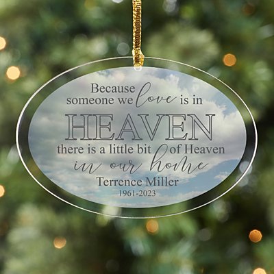 Heavenly Home Memorial Personalized Ornament