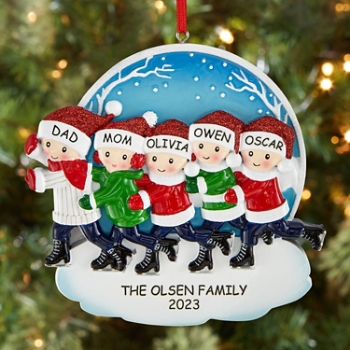 Ice Skating Family Ornament