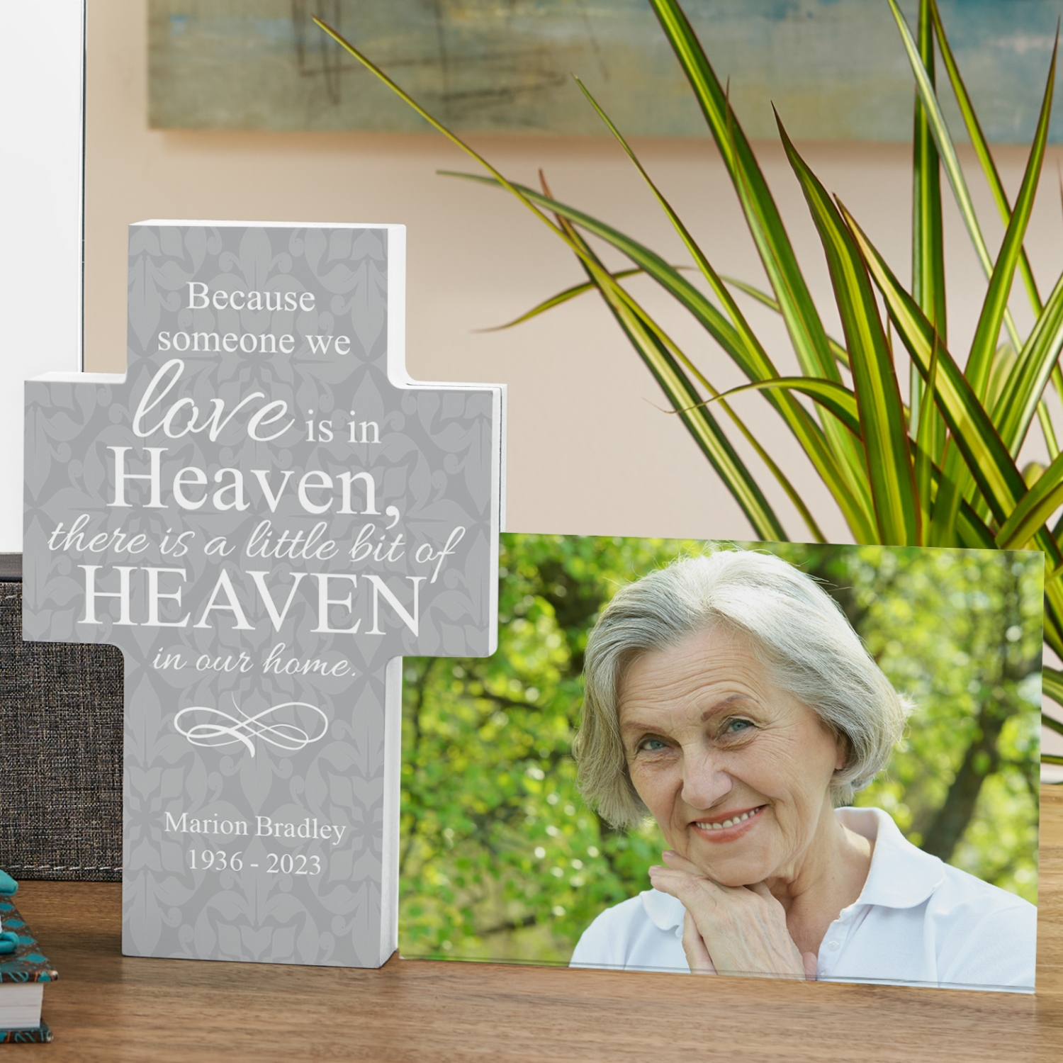 For Loved Ones In Heaven Cross Frame