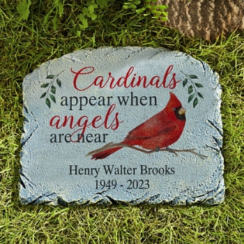 Cardinals Memorial Personalized Garden Stone