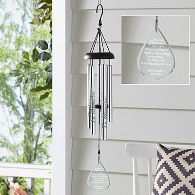 Wind Song Memorial Glass Personalized Wind Chime
