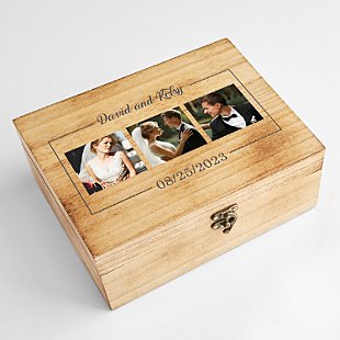 Photo Memories Wooden Keepsake Box