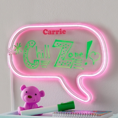 Illuminated Neon Personalized Speech Bubble