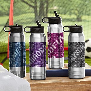 Names Galore Stainless Steel Water Bottle