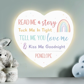 Stephen Joseph® Tuck Me In Tight Heart Shaped Nightlight