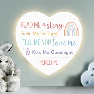 Stephen Joseph® Tuck Me In Tight Heart Shaped Nightlight