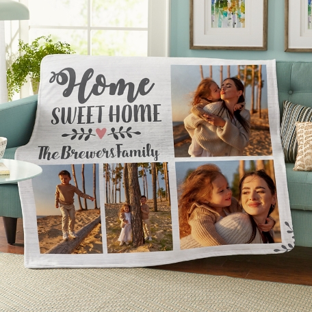 Our Sweet Home Photo Plush Blanket
