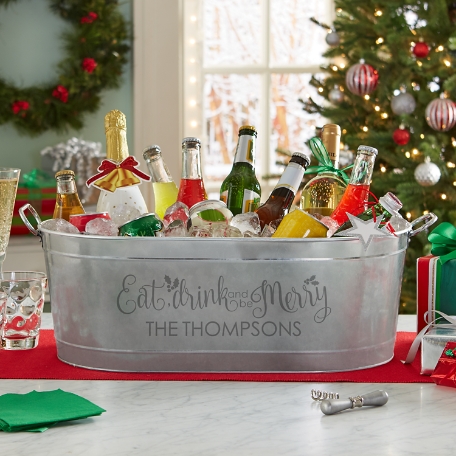 Eat, Drink & Be Merry Beverage Tub