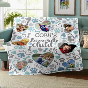 Favorite Child Photo Pet Blanket