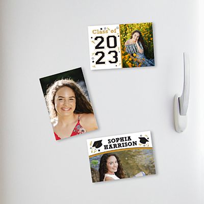 Year Of The Graduate Photo Set of 3 Magnets