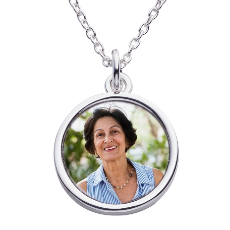 In Your Memory Sentiment Photo Pendant
