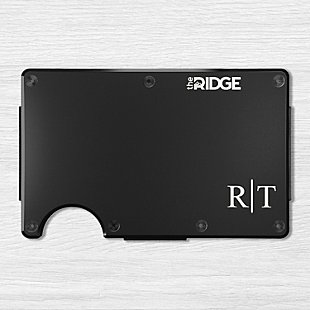 The Ridge® Engraved Aluminum Wallet 2 Letter Monogram