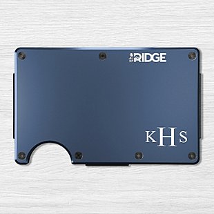 The Ridge® Engraved Wallet 3 Letter Monogram
